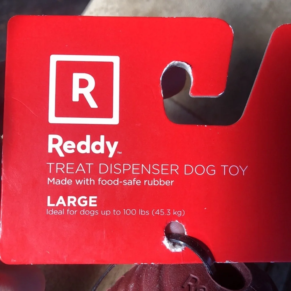NWT Reddy cone treat dispenser dog toy L
